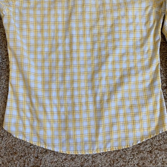 Panhandle Slim Retro Pearl Snap Button Down Yellow Plaid Vintage Shirt - Picture 8 of 12